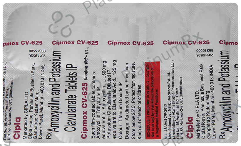 Cipmox CV 625 Tablet