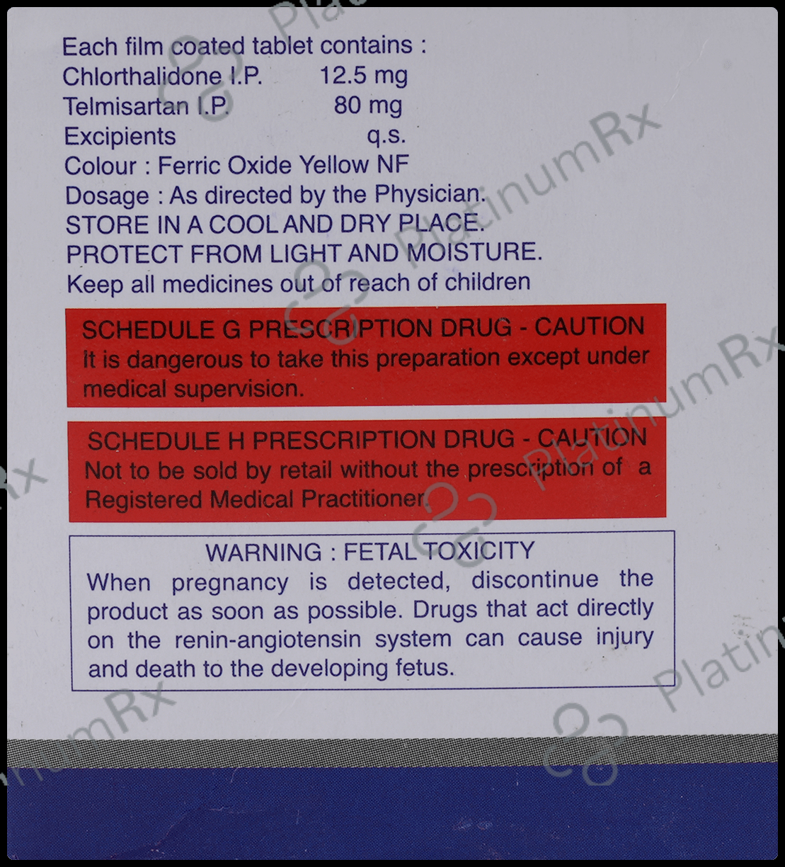 Telsar CH 80 12.5/80mg Tablet 10s