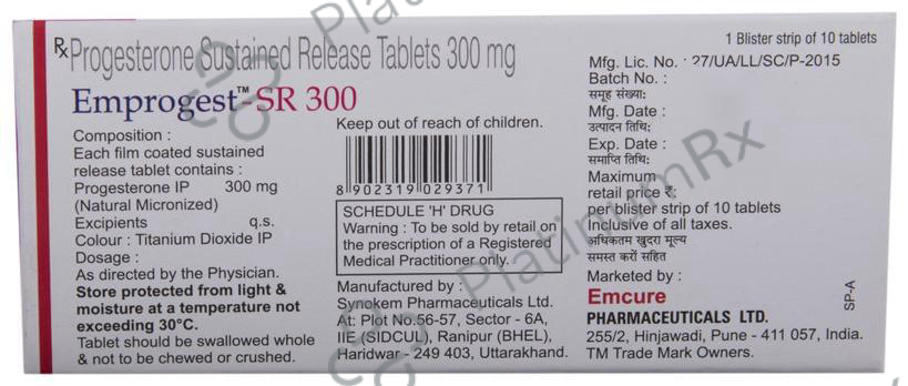 Emprogest -SR 300 Tablet