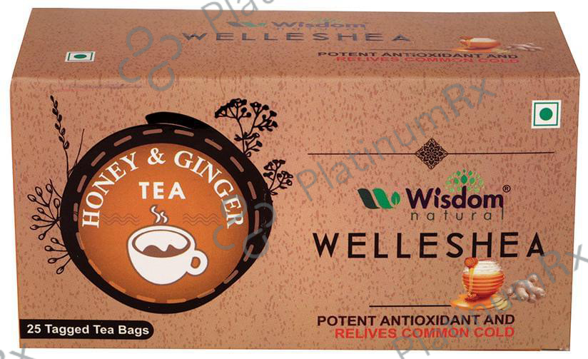 Wisdom Natural Honey & Ginger Welleshea Tea
