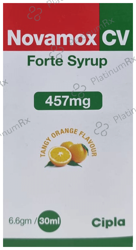 Novamox CV Forte Syrup Tangy Orange 30 Syrup
