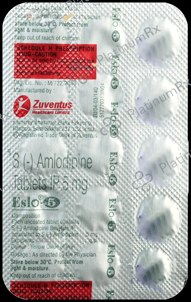 Eslo 5mg Tablet 15s