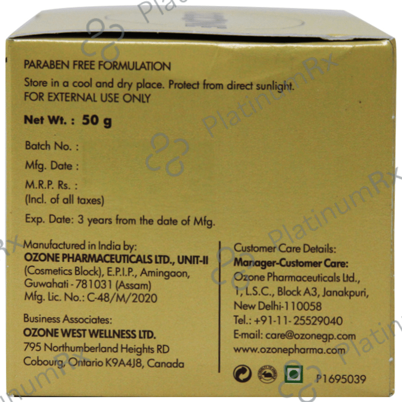 Ozone Glo Radiance Complexion Awakening Gel 50 gm
