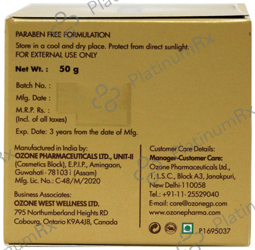 Ozone Glo Radiance De Tan Cleanser 50 gm