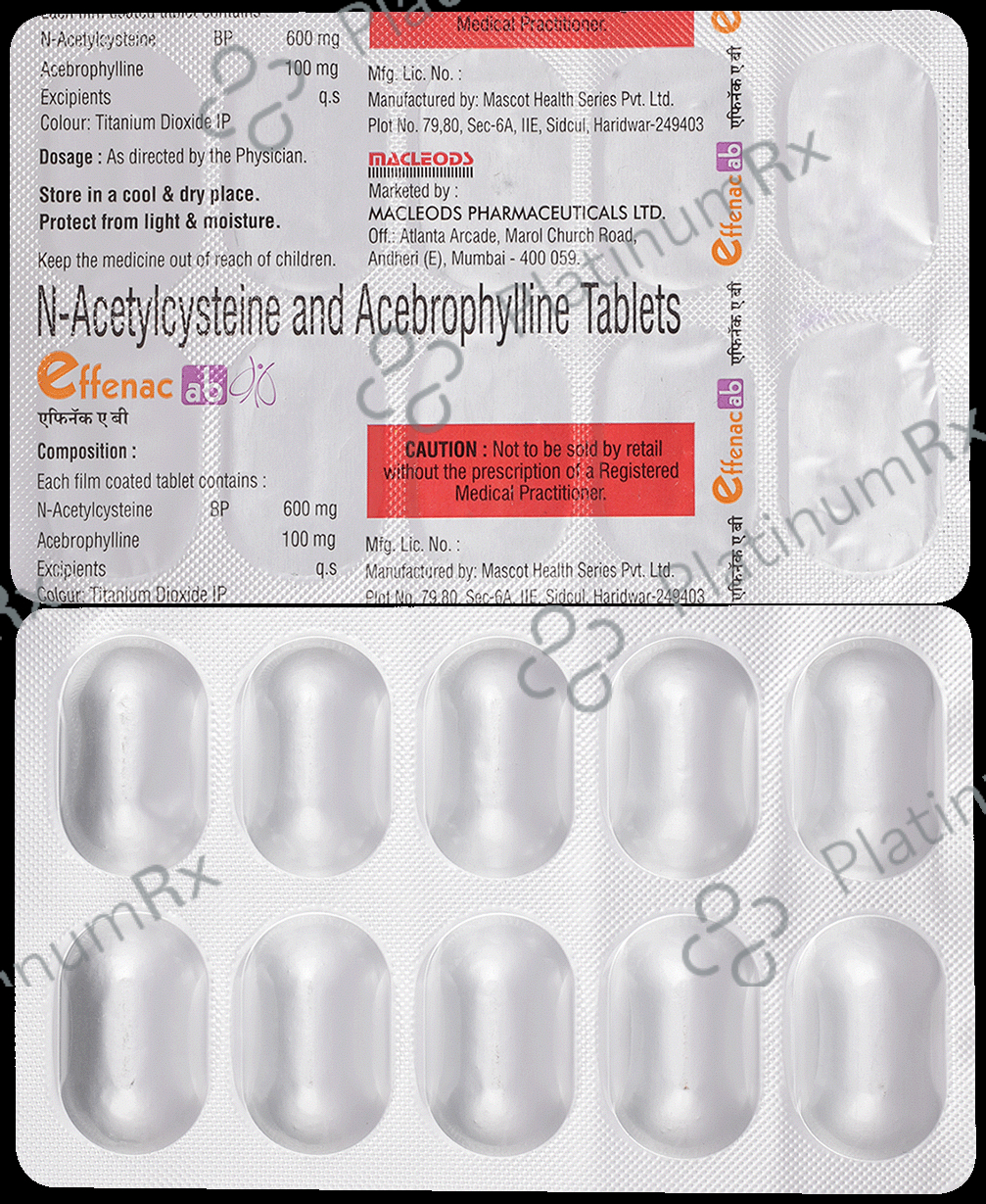 Effenac AB 100/600mg Tablet 10s