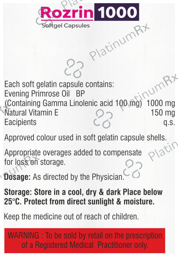 Rozrin 1000 Softgel Capsule