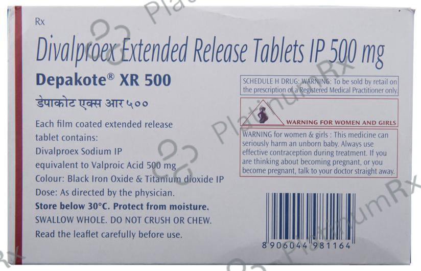Depakote XR 500mg Tablet 15s