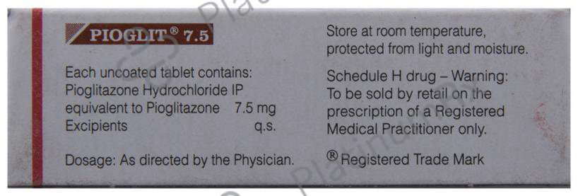Pioglit 7.5mg Tablet 10s