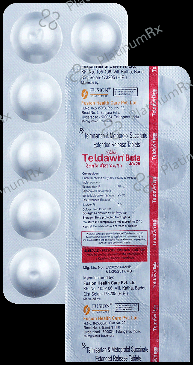 Teldawn Beta 40mg/25mg Tablet
