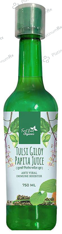 First Bud Organics Tulsi Giloy Papita Juice