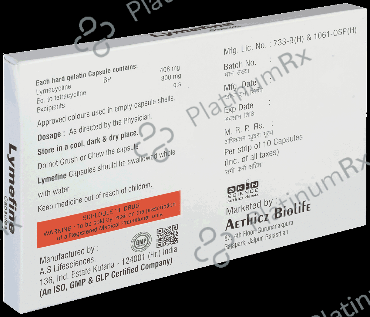 Lymefine 408mg Capsule