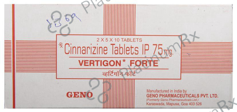 Vertigon Forte 75mg Tablet 10s