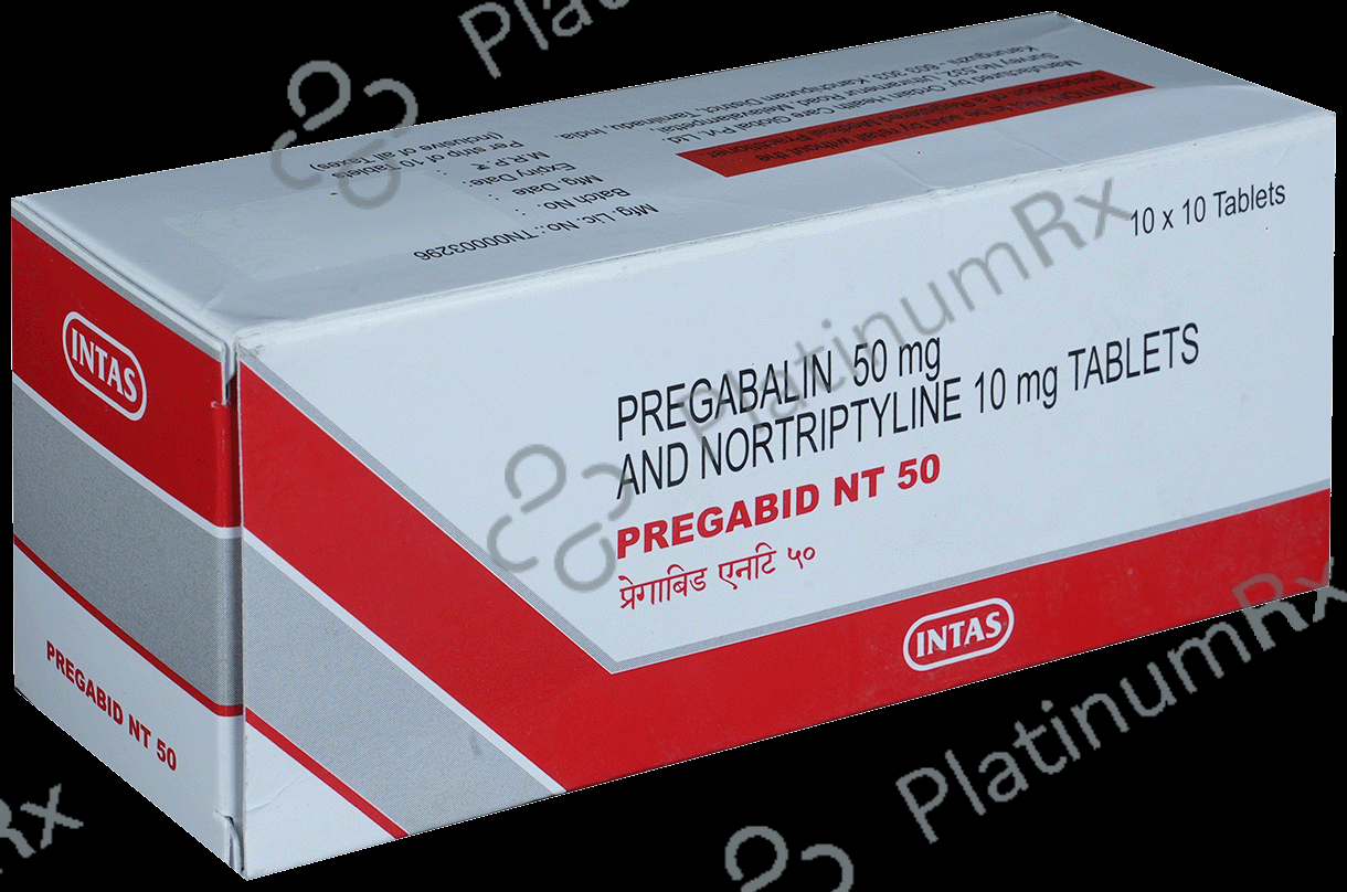 Pregabid NT 50mg/10mg Tablet