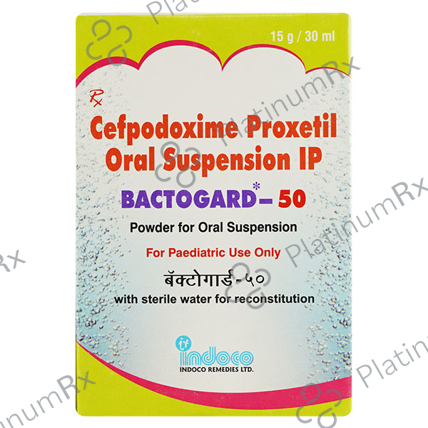 Bactogard 50mg Dry Syrup 30ml