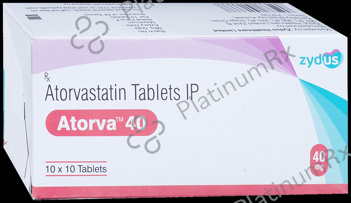 Atorva 40mg Tablet 10s