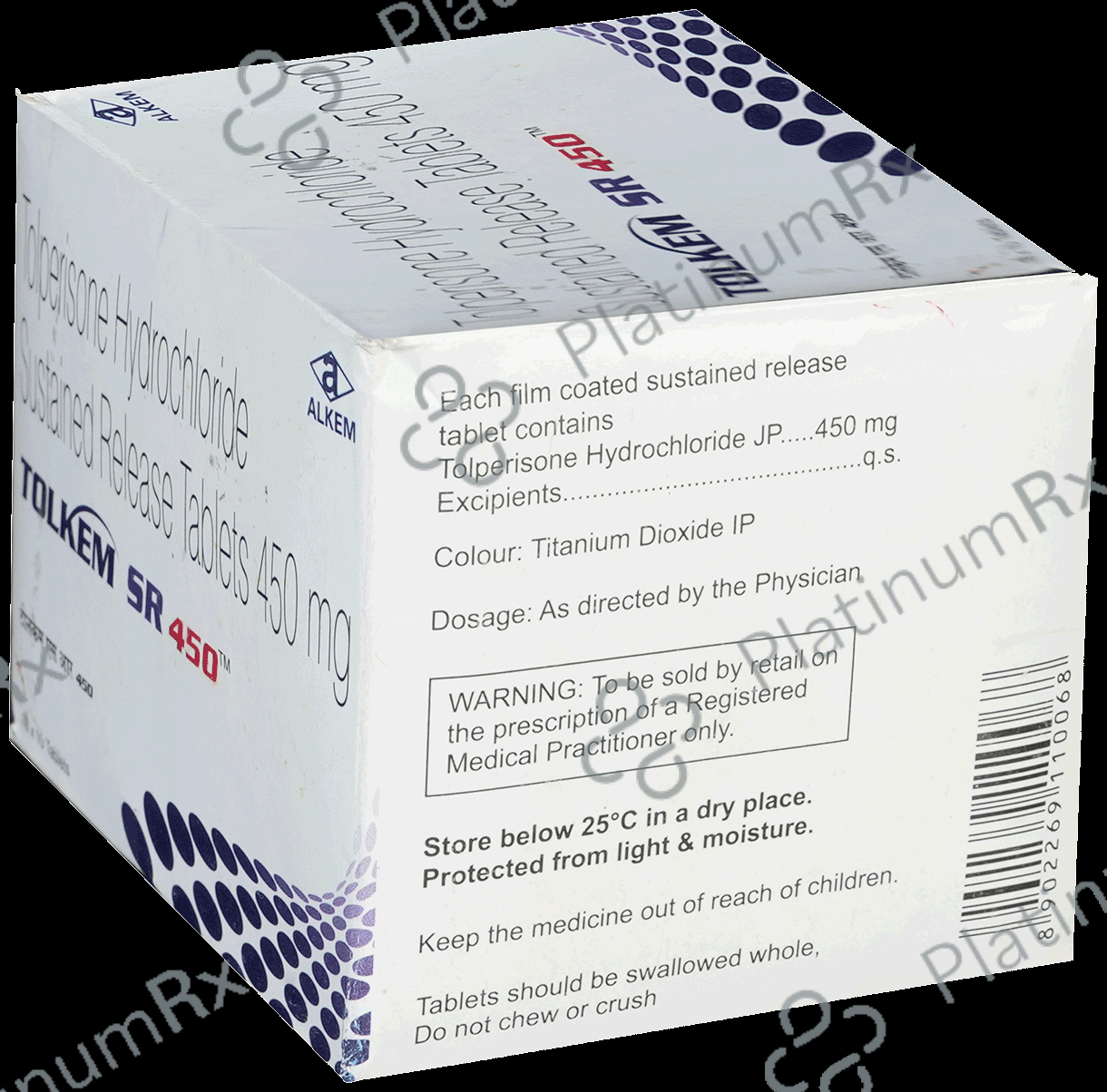 Tolkem SR 450mg Tablet 10s