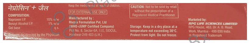 Naprosyn Plus 10% Gel 35gm