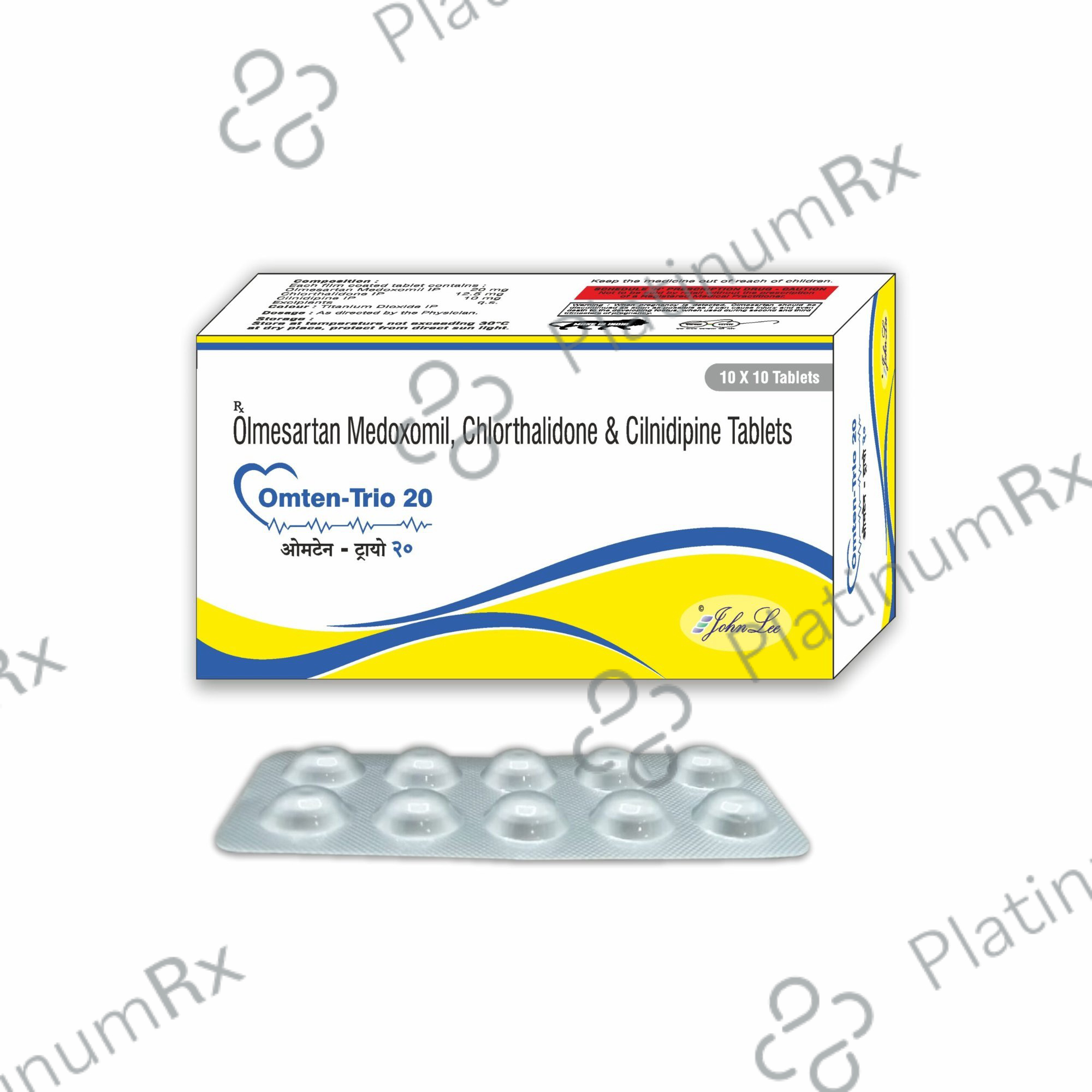 Omten Trio 20/10/12.5mg Tablet 10s