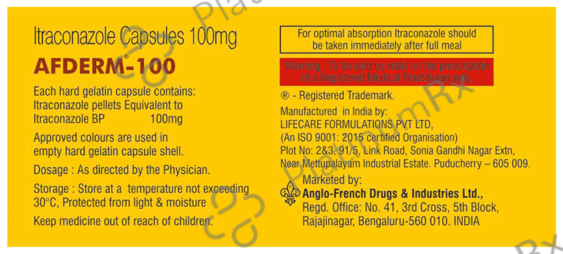 Afderm 100 Capsule 7 Capsule