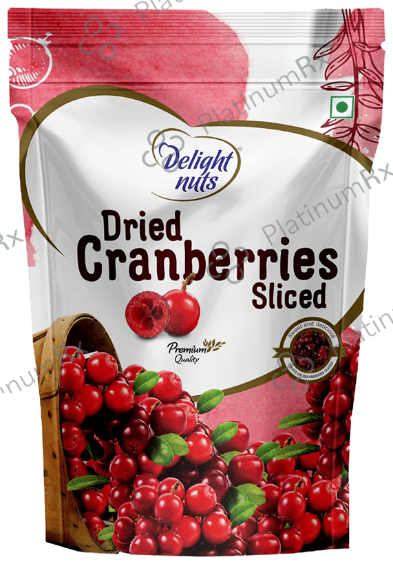 Delight Nuts Dried Cranberries Premium Quality Sliced
