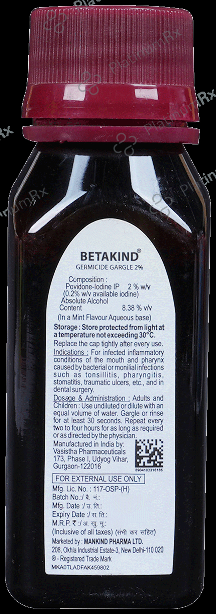 Betakind 2% Gargle Mint 50ml