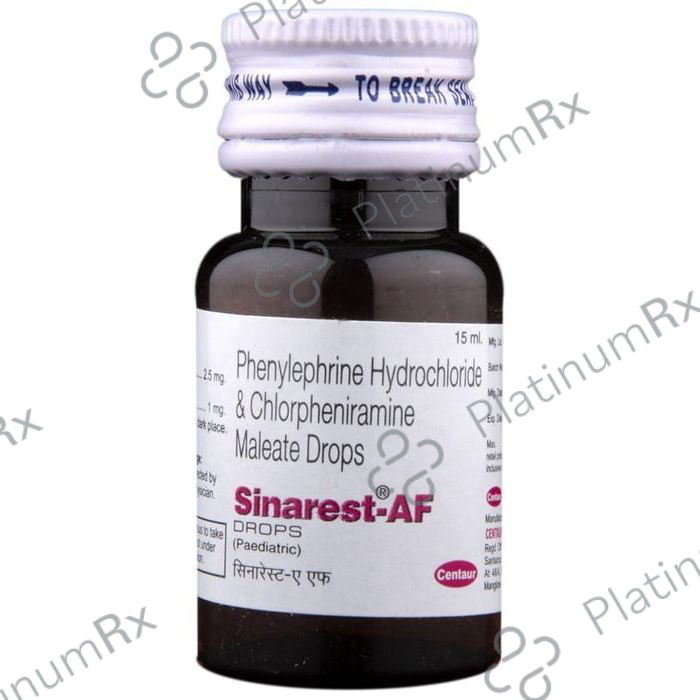 Sinarest AF Paediatric 1/2.5mg Oral Drops 15ml