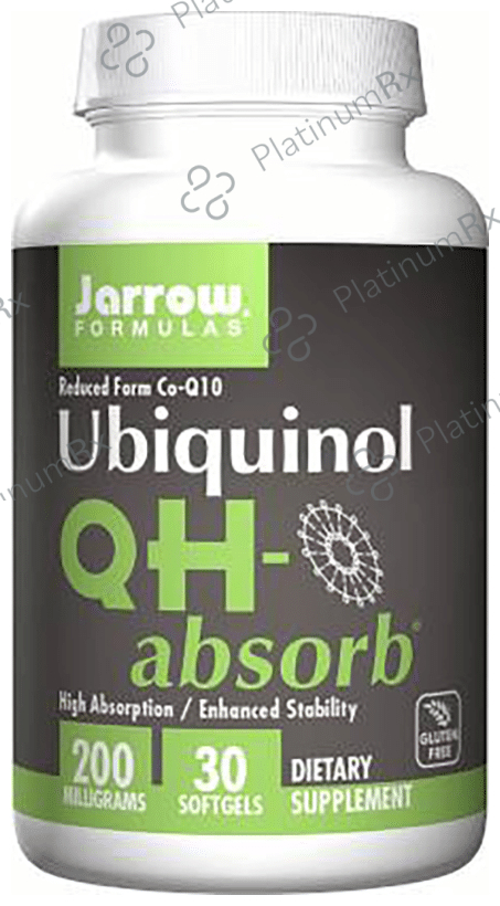Jarrow Formulas Ubiquinol QH-absorb 200mg Softgels - Gluten-Free