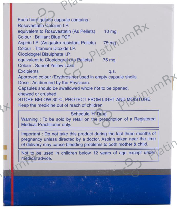 Rozucor Gold 10/75/75mg Capsule 10s