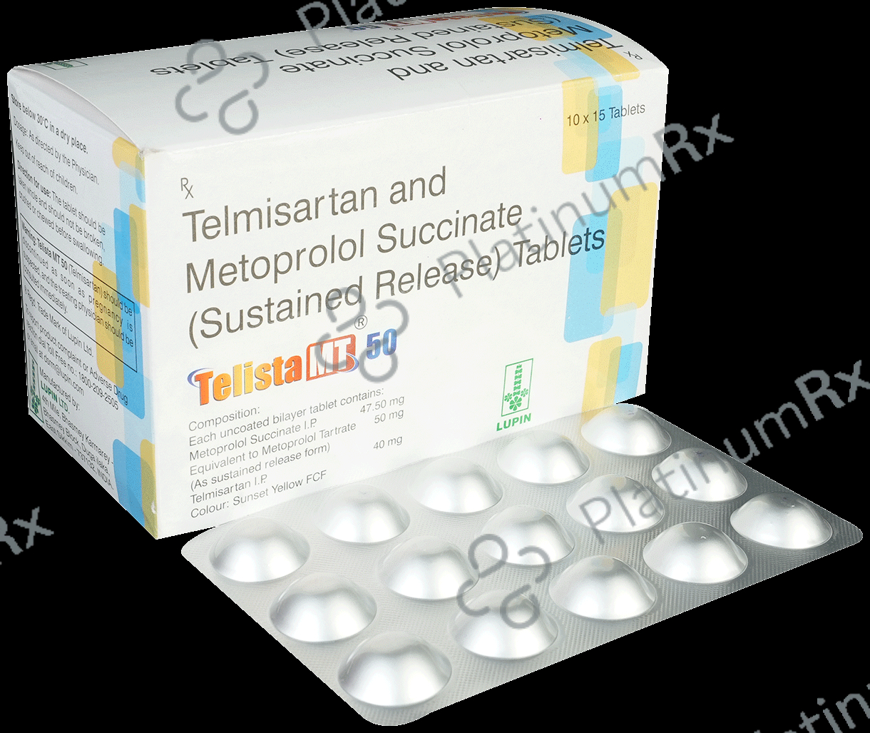 Telista MT 50/40mg Tablet SR 15s