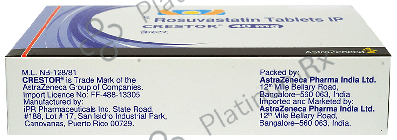 Crestor 40mg Tablet 10 tablets