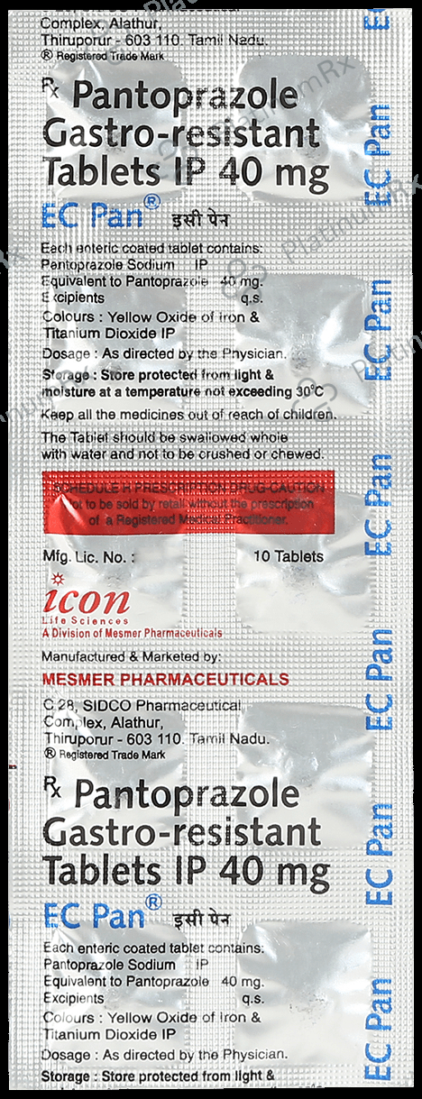EC Pan 40mg Tablet 10s