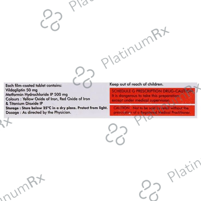 Vildapride M 500mg/50mg Tablet 10 Tablet