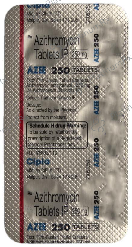 Azee 250 Tablet 6 Tablet