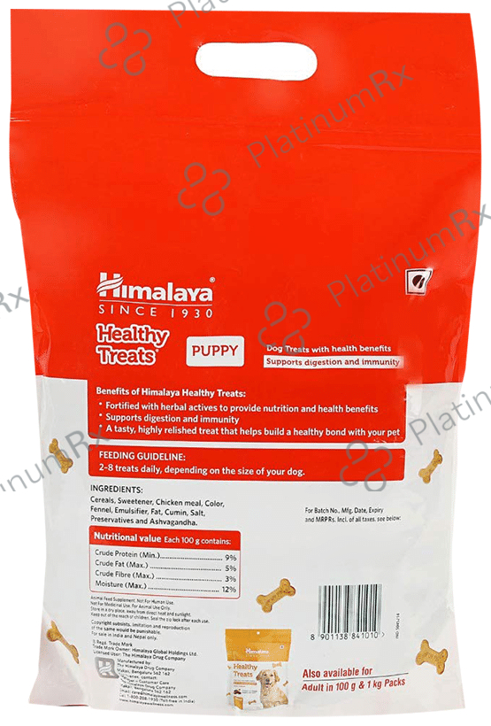 Himalaya Healthy Treats with Chicken for Puppy's Digestion & Immunity 500 gm