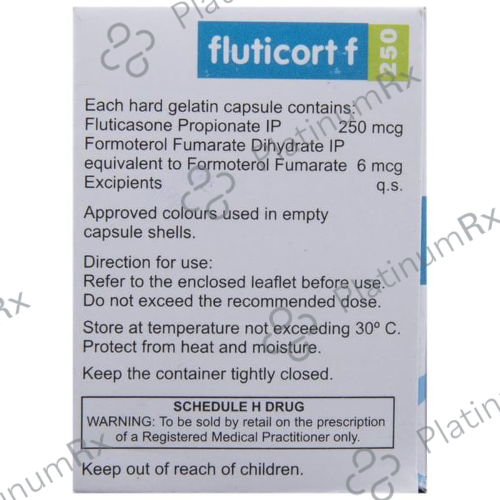 Fluticort F 250/6mcg Capsule 30s