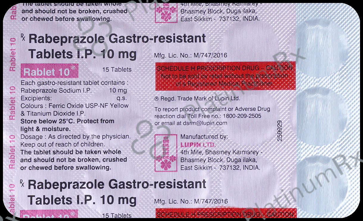 Rablet 10mg Tablet 15s
