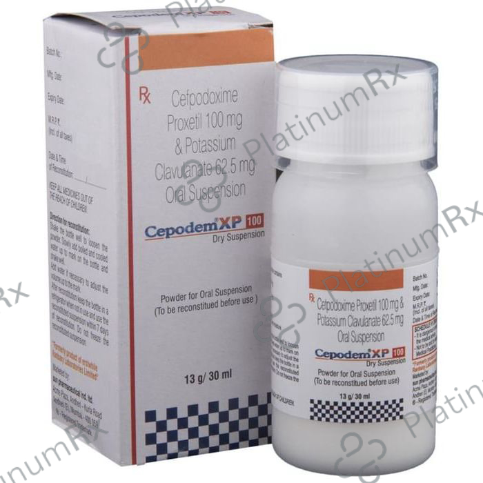 Cepodem XP 100/62.5mg Suspension 30ml