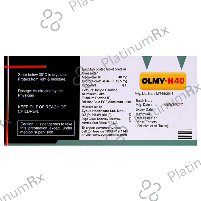 Olmy H 40 12.5/40mg Tablet 10s