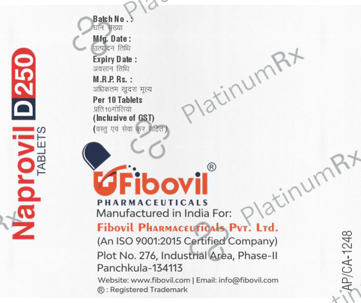 Naprovil D 250 Tablet