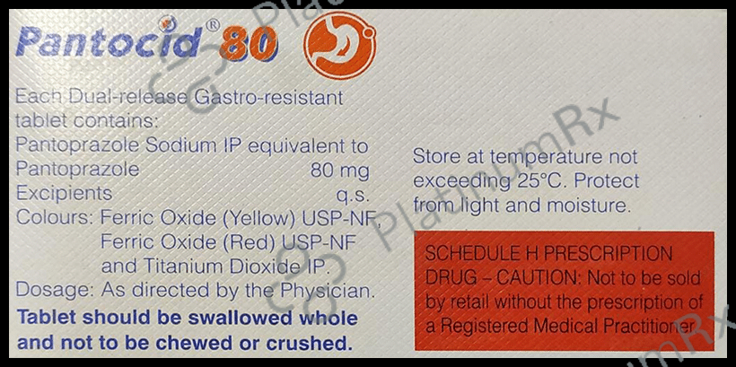 Pantocid 80mg Dual Release Tablet 15s