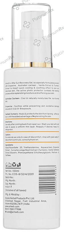 Anherb Natural After Sun Recovery Gel