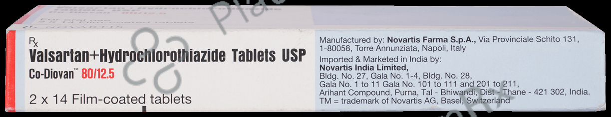 Co Diovan 80/12.5mg Tablet 14s