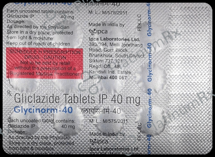 Glycinorm 40mg Tablet 15s