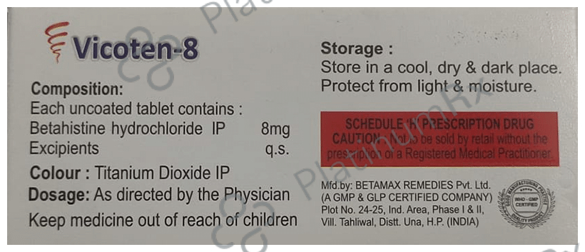 Vicoten 8 Tablet