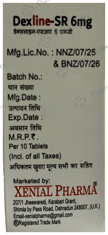 Dexline-SR 6mg Tablet