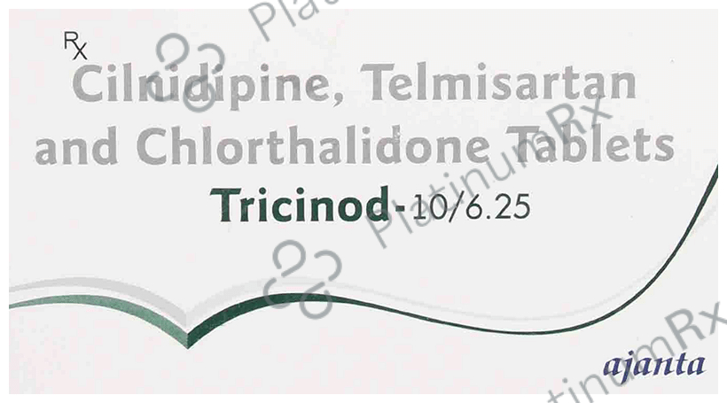 Tricinod 6.25/10/40mg Tablet 15s