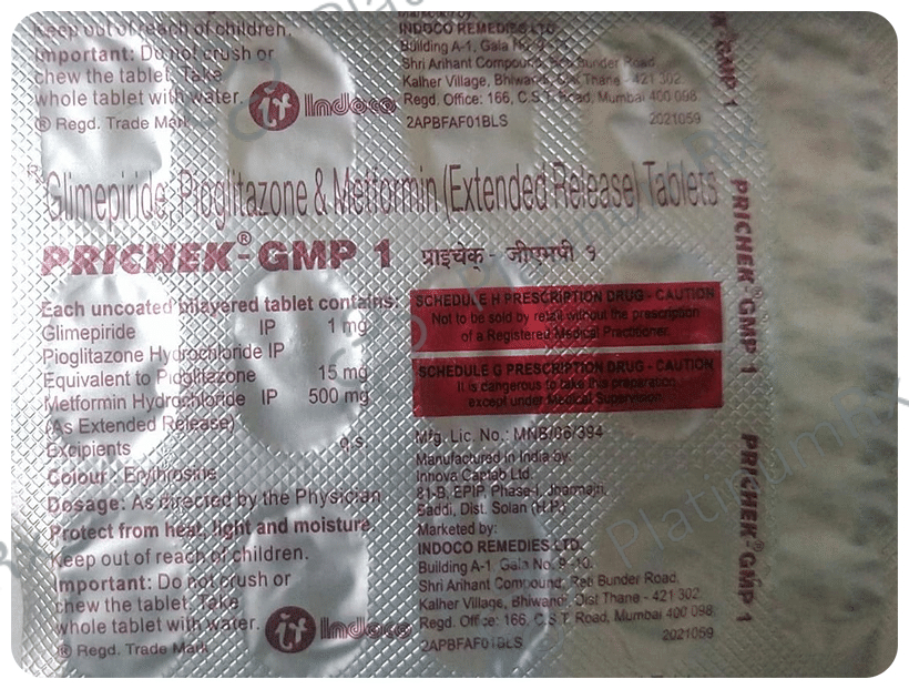 Prichek-GMP 1 Tablet ER 15 Tablet ER