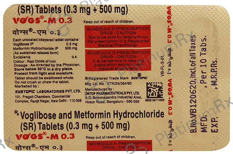 Vogs 0.3mg Tablet 30s