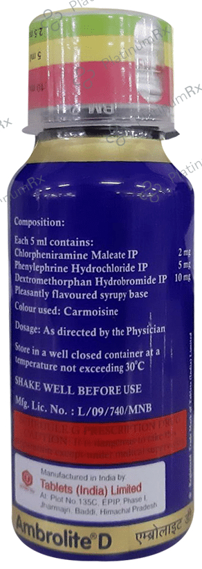 Ambrolite D Syrup 60ml