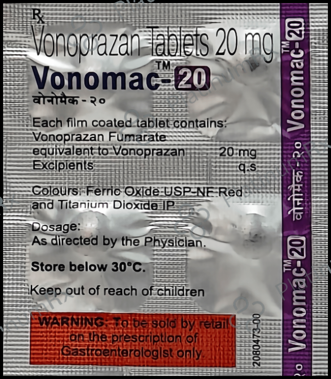 Vonomac 20mg Tablet 10s